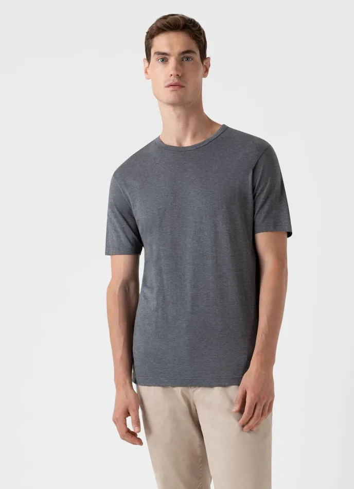 SUNSPEL Tshirts Classic Tshirt Charcoal Melange 8211 Men