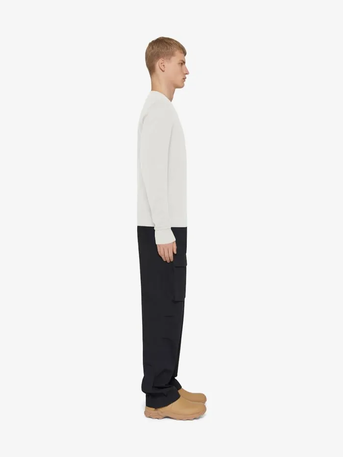 Sweater In Cotton And Silk Ivory Men Givenchy Sweatshirts and Hoodies