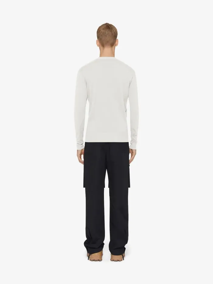 Sweater In Cotton And Silk Ivory Men Givenchy Sweatshirts and Hoodies