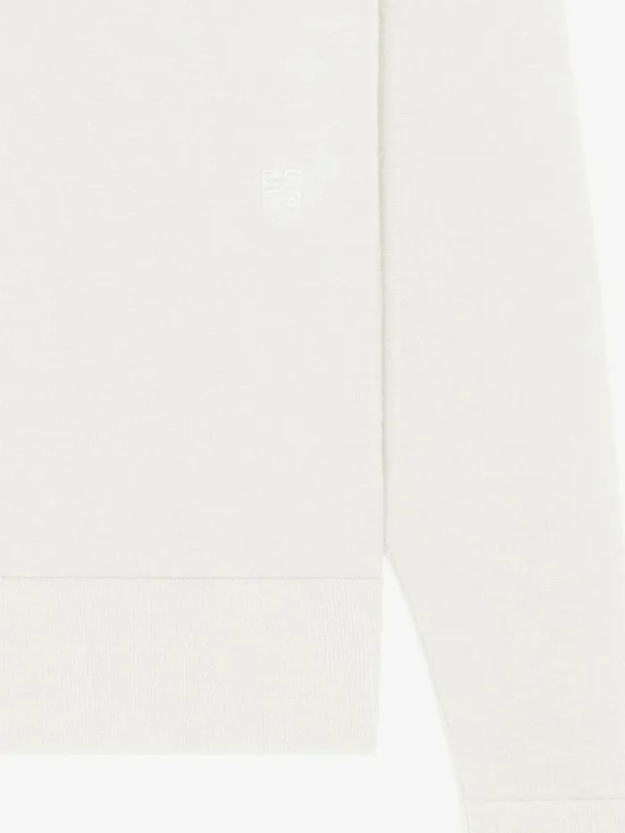 Sweater In Cotton And Silk Ivory Men Givenchy Sweatshirts and Hoodies