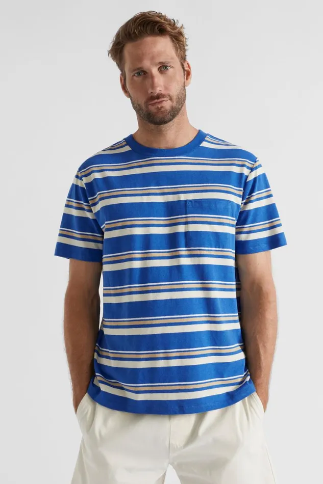 TShirts and Sweaters Man Seed Heritage Summer Pocket Tee Deep Ocean Multi