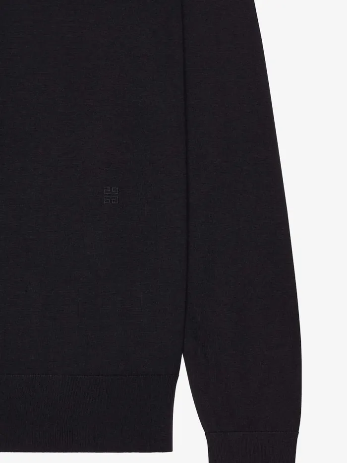 Turtleneck Sweater In Wool And Cashmere Black Men Givenchy Sweaters