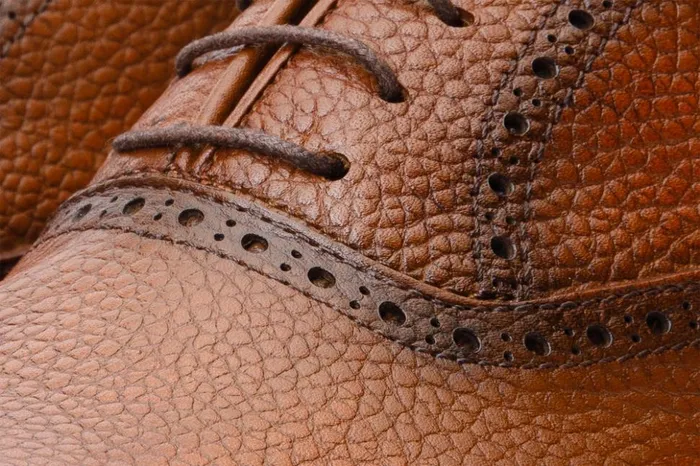 Vinci Leather Dress Shoes The Draco Handmade Tan Semi Brogue Oxford Shoe 8211 Men