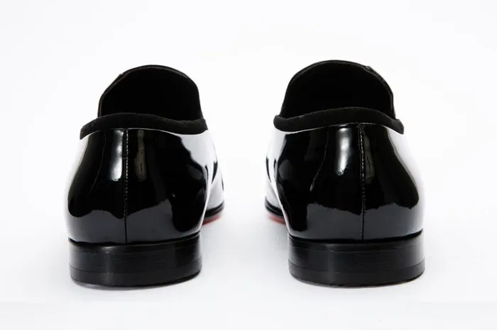 Vinci Leather Dress Shoes The Marlo Shoe Black Patent Leather Cap Toe SlipOn Dress Loafer Shoe 8211 Men