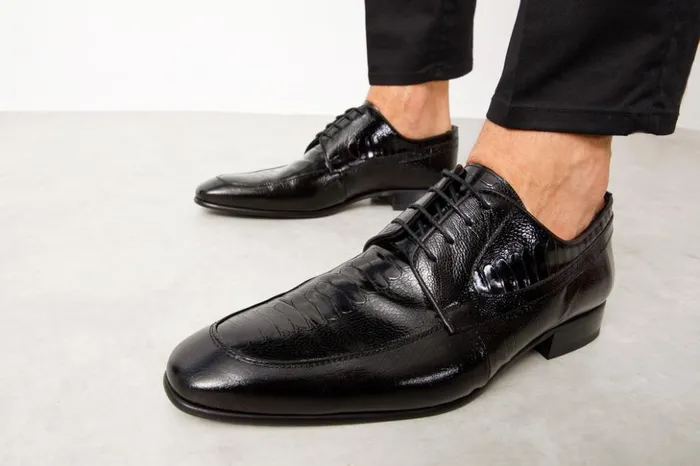 Vinci Leather Dress Shoes The Martin Black Leather Derby Shoe 8211 Men