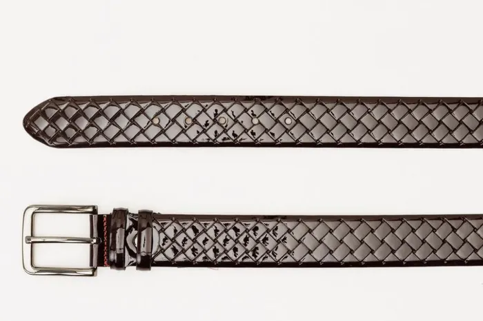Vinci Leather Leather Belts The Rico Burgundy Color Calfskin Belt 8211 Men
