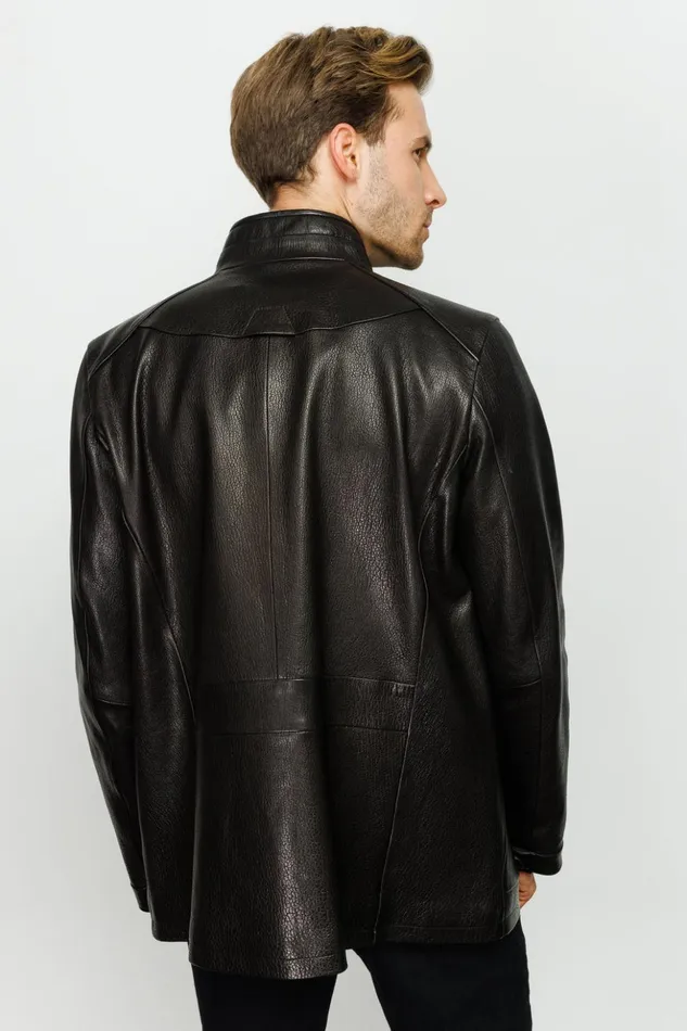 Vinci Leather Leather Jackets The Barclay Black Leather Jacket 8211 Men