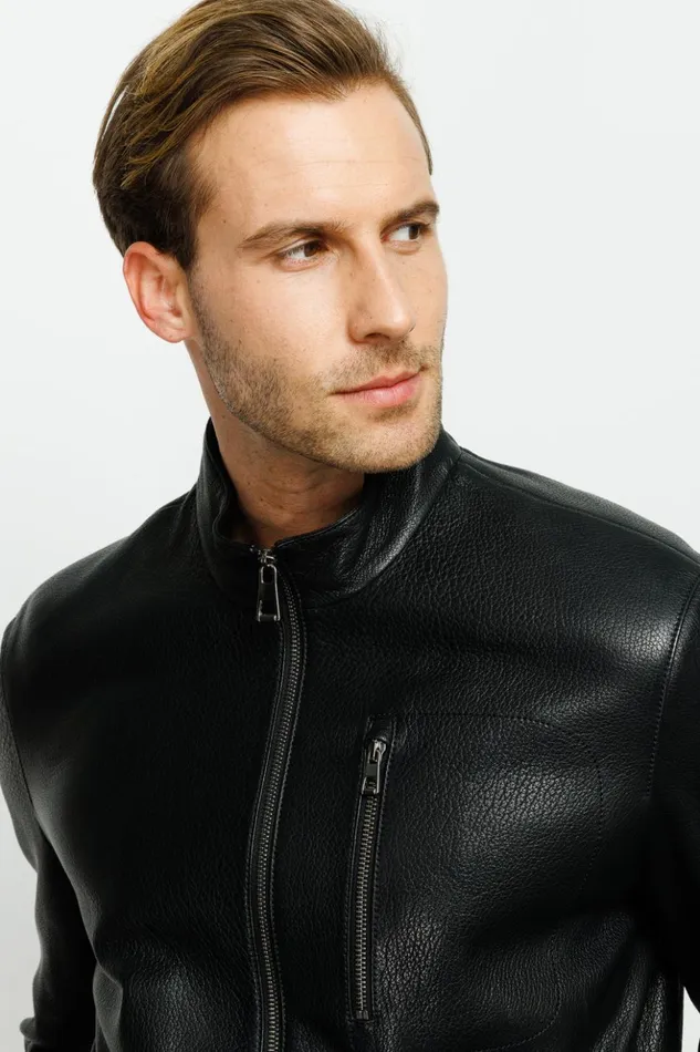 Vinci Leather Leather Jackets The Blanchard Black Leather Jacket 8211 Men