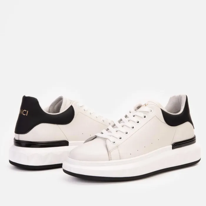 Vinci Leather Sneakers The Linq White Leather Sneaker 8211 Men