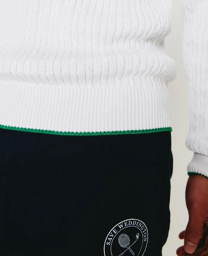 Weddington Varsity Sweater Eb Racket Club Emblem Match Wh Men AG Jeans Sweatshirts