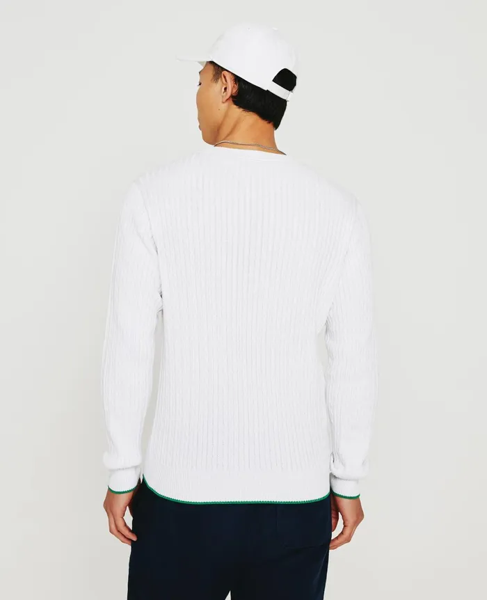 Weddington Varsity Sweater Eb Racket Club Emblem Match Wh Men AG Jeans Sweatshirts