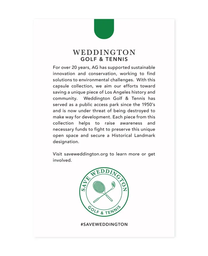 Weddington Varsity Sweater Eb Racket Club Emblem Match Wh Men AG Jeans Sweatshirts