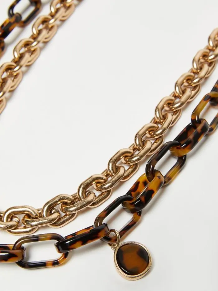 Woman Chain Necklace Gold Maxmara Jewelry