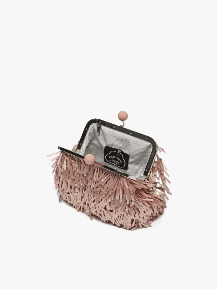 Woman Small Pasticcino Bag With Sequins Pink Maxmara Weekend Bag Woman Small Pasticcino Bag With Sequins Pink Maxmara Weekend Bag