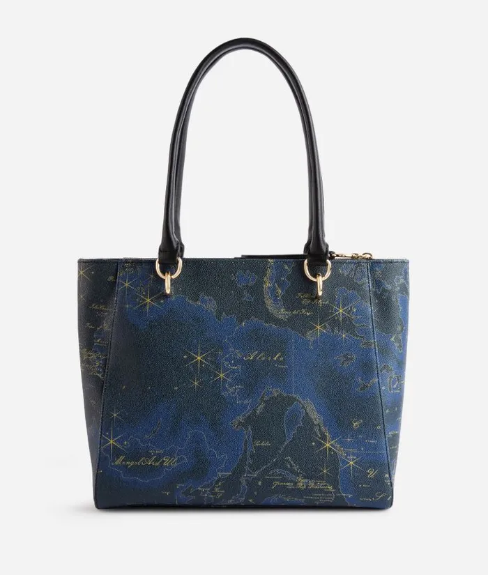 Woman Totes Alviero Martini Geo Midnight Shopper Bag Night Blue