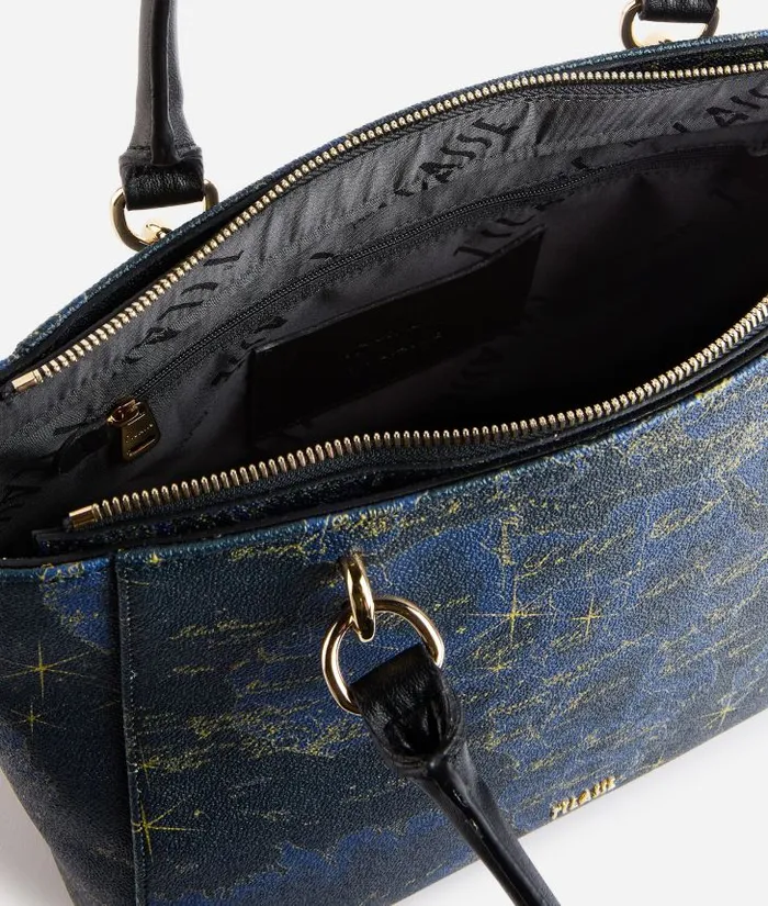 Woman Totes Alviero Martini Geo Midnight Shopper Bag Night Blue