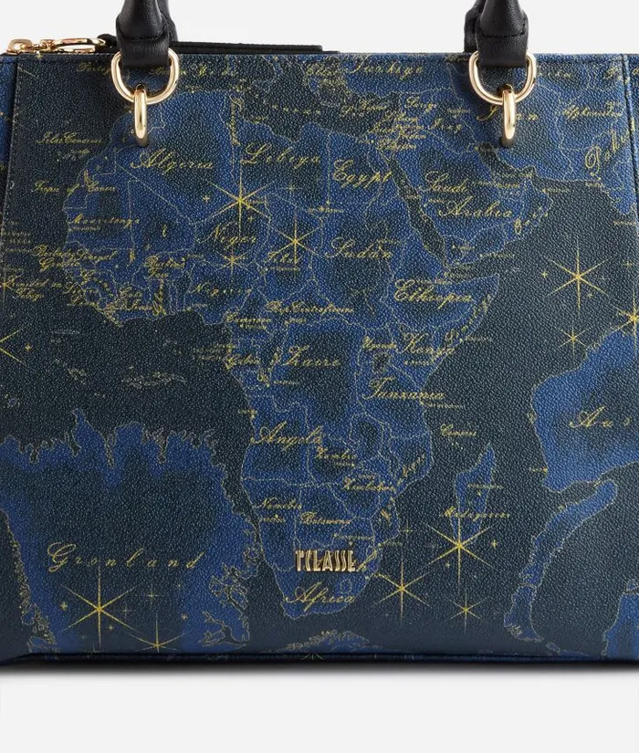Woman Totes Alviero Martini Geo Midnight Shopper Bag Night Blue