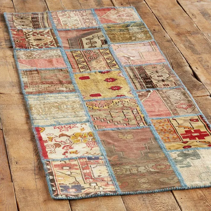 Women Anatolia Patchwork HandKnotted Rug Sundance Catalog Rugs