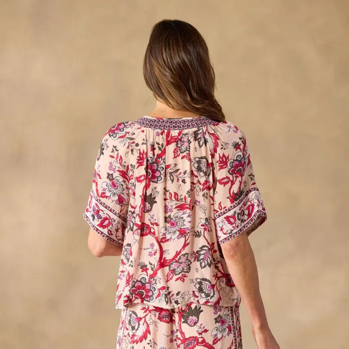 Women Blossom And Beauty Pajama Top Petal Sundance Catalog Tops Women Blossom And Beauty Pajama Top Petal Sundance Catalog Tops