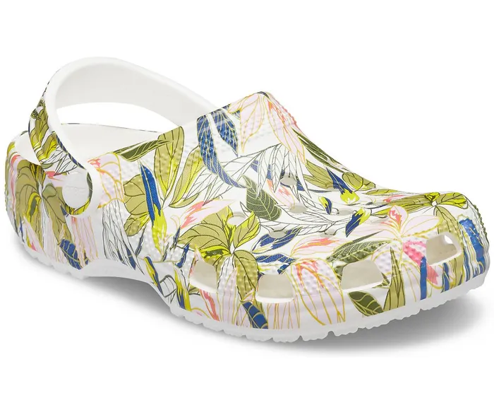 Women Classic Vera Bradley Clog White Crocs Clogs