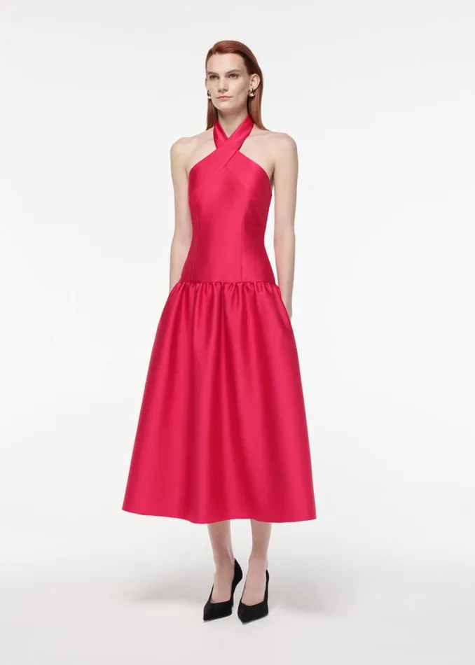 Women Dresses Roland Mouret Taffeta Midi Dress