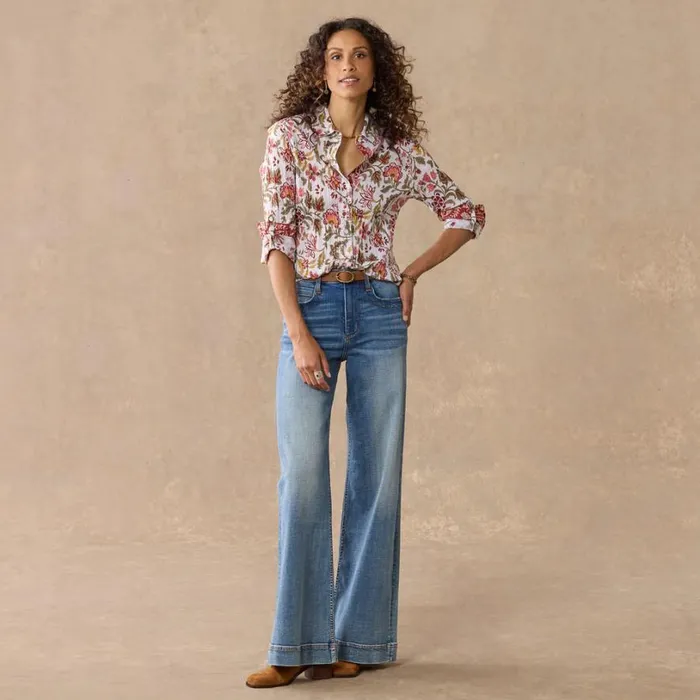Women Forever Bloom Shirt Multi Sundance Catalog Tops