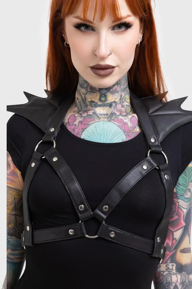 Women Harnesses and Belts Killstar Totally Bats Harness