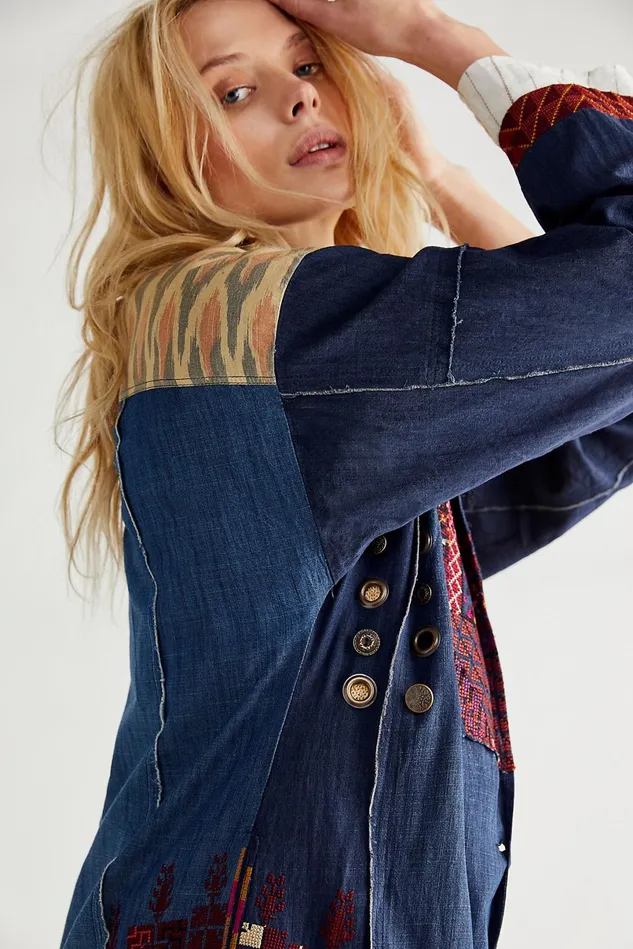 Women Jean Jackets Free People Indigo Dreams Jacket Indigo