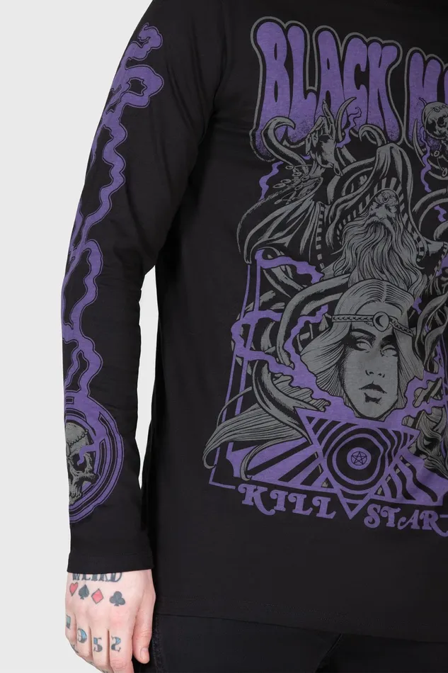 Women Long Sleeves Killstar Blac Magick Long Sleeve Top