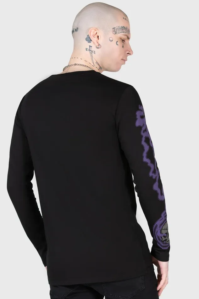 Women Long Sleeves Killstar Blac Magick Long Sleeve Top