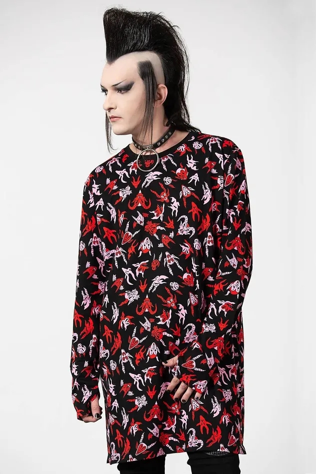 Women Long Sleeves Killstar Demoniac Long Sleeve Top