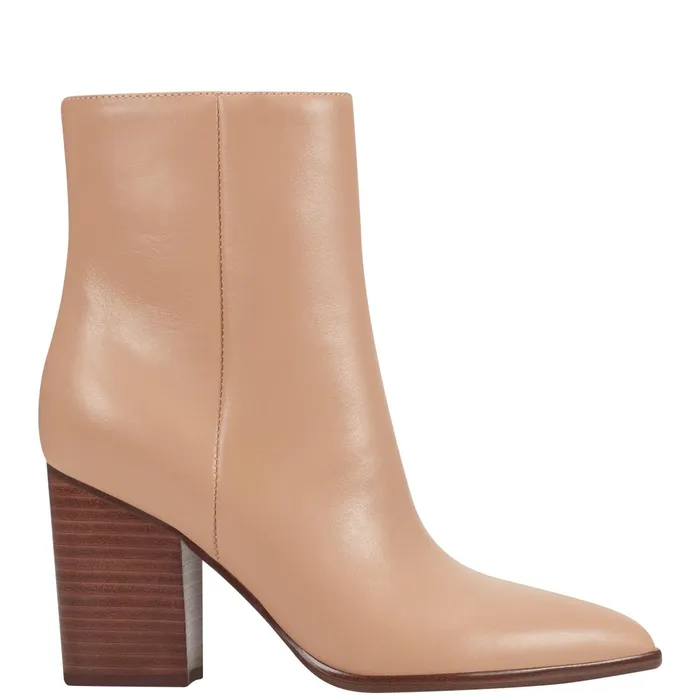 Women Melysa Dress Bootie Light Natural Leather Marc Fisher Boots and Booties