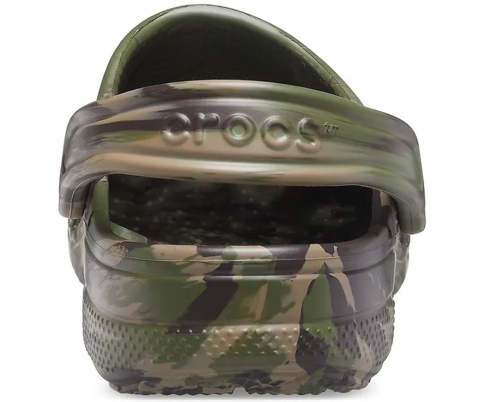 WomenMen Baya Marbled Clog Army Green Multi Crocs Clogs