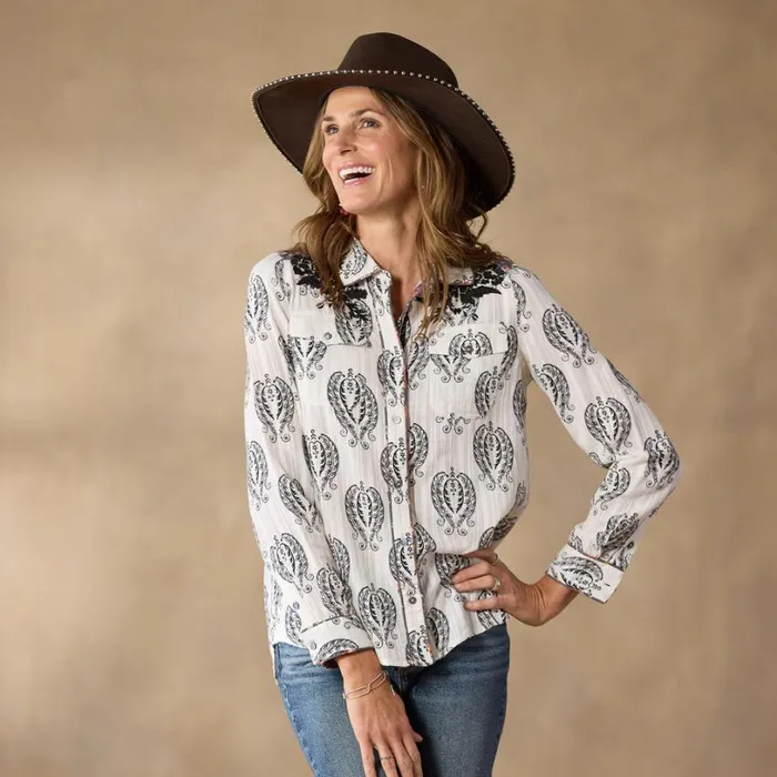 Women Michaela Shirt White Sundance Catalog Tops Women Michaela Shirt White Sundance Catalog Tops