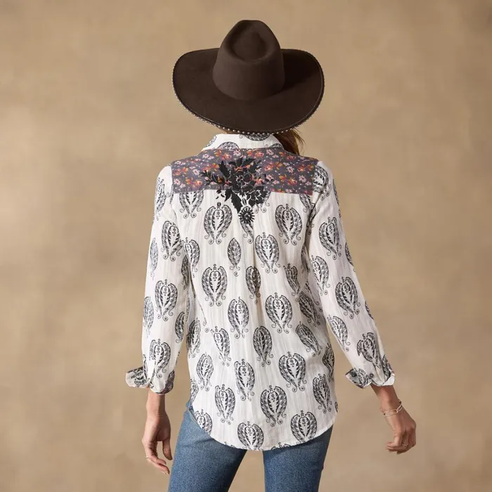 Women Michaela Shirt White Sundance Catalog Tops Women Michaela Shirt White Sundance Catalog Tops