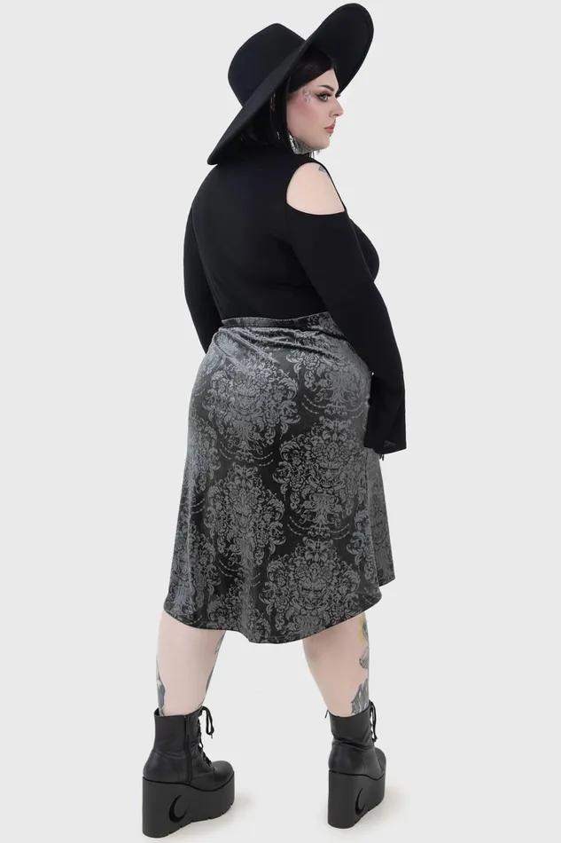 Women Midi Skirts Killstar Haunted Lover Midi Skirt
