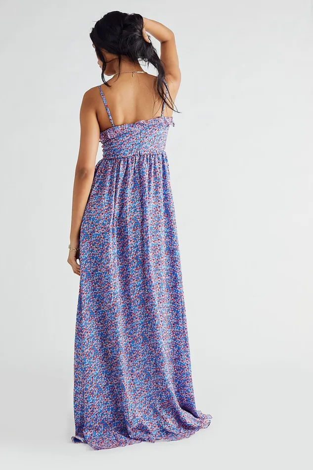 Women Party Dresses Free People Florence Gown Blue Multi