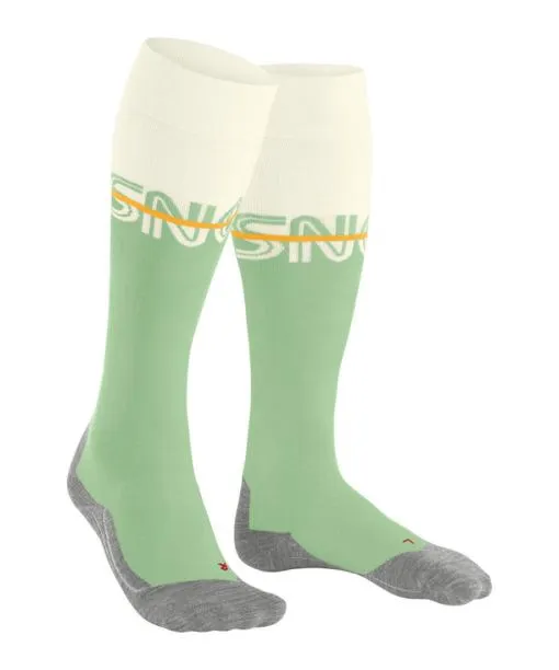 Women SK4 Advanced Women Skiing Kneehigh Socks Quiet Green FALKE Ski Socks