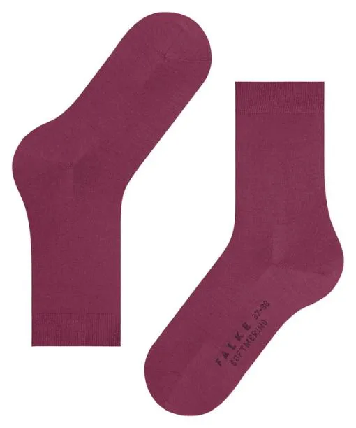 Women Softmerino Women Socks Red Plum FALKE Socks