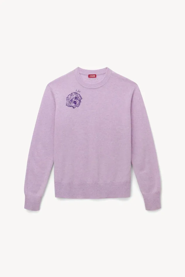 Women STAUD Pet Sweats and Knits CUSTOM STAUD X CBONZ CASHMERE SWEATER LAVENDER