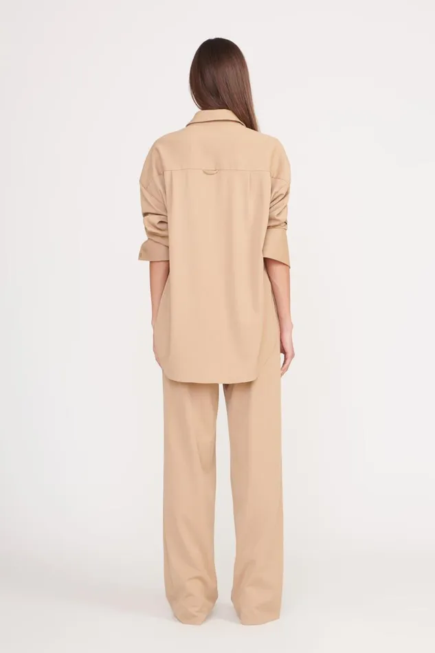 Women STAUD Tops COLTON SHIRT CAMEL SUITING Women STAUD Tops COLTON SHIRT CAMEL SUITING