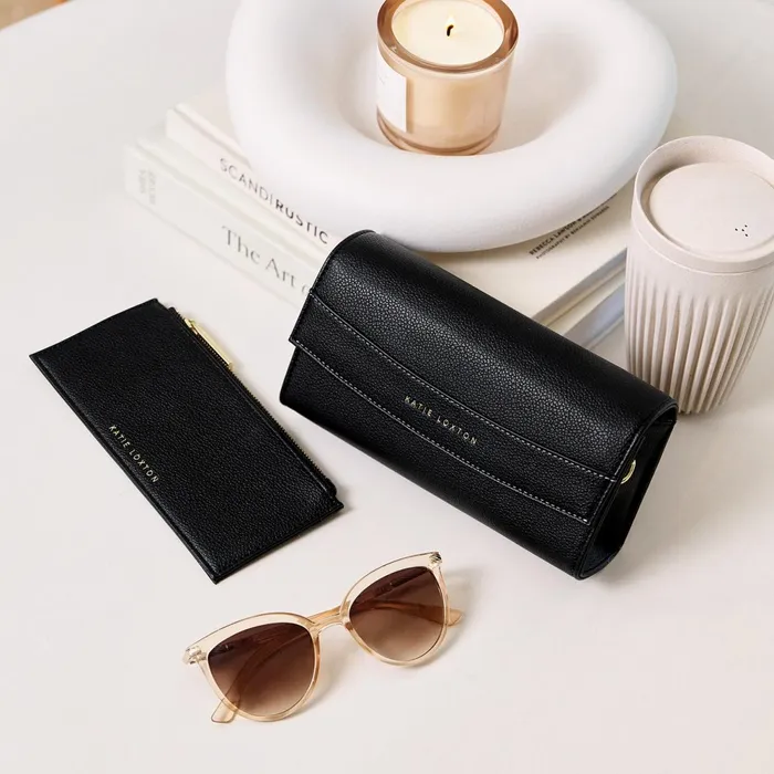 Women Sunglasses and Cases Katie Loxton Glasses Case And Card Holder In Black