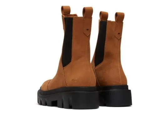 Women WomenRowan Tan Water Resistant Leather Boot Water Resistant Tan TOMS Boots and Booties