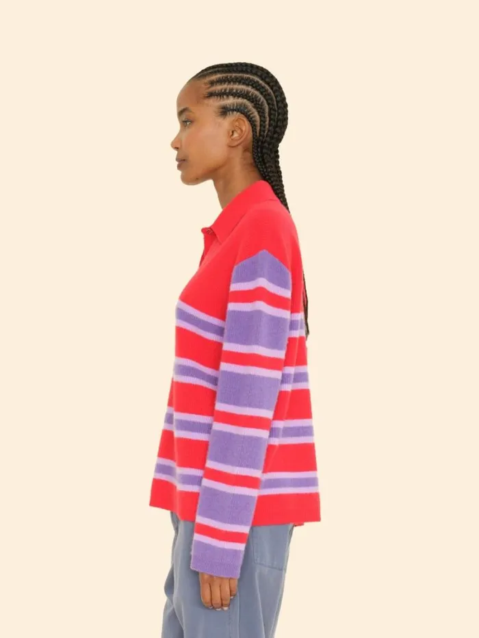 Xirena Red Petals Maude Sweater Women Sweaters and Jackets